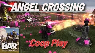 BAR - Beyond All Reason - Angel Crossing Coop Play in 4K