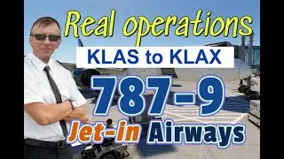 MSFS, Virtual Airline Jet-in Airways.  klas to klax