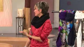 Collection 18 Ikat Floral Print to Knit Infinity Scarf with Shawn Killinger