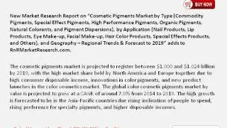 World Cosmetic Pigments Market Trends 2019 by Deployment Model and Type