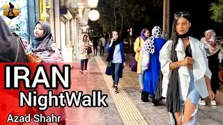 IRAN Walk With Me In Azadshahr Shopping Street Mashhad Iran.Walking Tour Mashhad IRAN