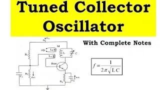 Tuned Collector Oscillator | Working | Mathematical Expression in Detail | Electronics | BSc