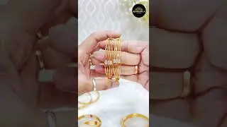 Adornica Golden Bangles 💛 | Indian Golden Bangles for Women | Designer Ethnic Jewelry #bangles