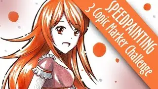 3 Copic Marker Challenge [Speedpainting]