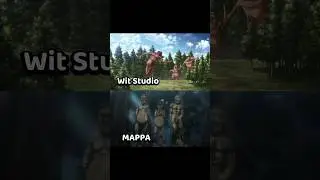 Titans, Wit Studio vs MAPPA #anime #shorts #aot