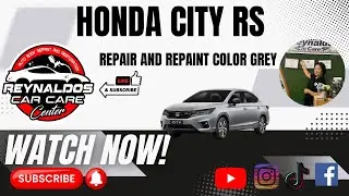 #carbodyrepair Honda City Repainting Gray Color Part 1