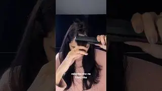Uma das melhores formas de se livrar do redemoinho na franjinha 🤍 #tutorial #franja #franjinha