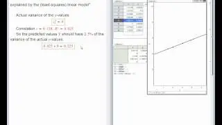 R squared as a measure of amount of variation explained