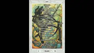 Thoth Tarot Card of the Day Quick Attributes Death #Tarot #ThothDeck #ThothTarot #LVXMagick