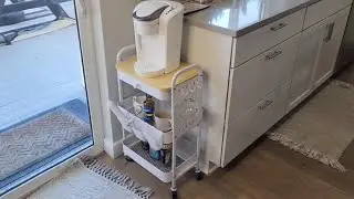 danpinera 3-Tier Rolling Utility Cart with Drawer &ndash; Mobile Craft & Art Cart with DIY Pegboards