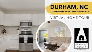 DURHAM NC HOMES FOR SALE | 2 bedroom townhome virtual tour close to Duke!