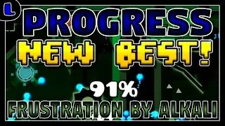 Progress [91%][#30/4] Frustration - by Alkali - Hard Demon - Lazy Geometry Dash