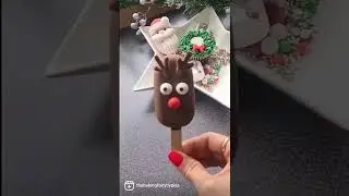Super easy Reindeer cakesicles#shorts#christmas