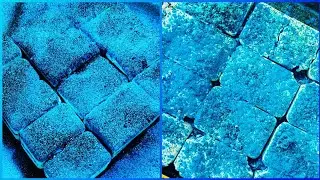 2 IN 1 &bull; 30+ Softest Melting Bars with Blue Holi Colour & Glitters Crush Compilation ASMR 🩵💙🩵
