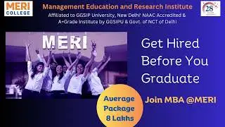 MBA @MERI Janakpuri | IPU Best Management College in Delhi NCR | MBA Admissions Open 2023-24