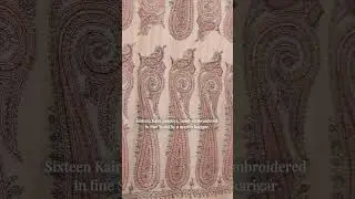 Rare Kairi Paisley Pashmina Shawl | Hand-Embroidered Sozni Craft
