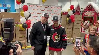OTTAWA SENATORS STAR CLAUDE GIROUX DELIVERS A HOLIDAY ASSIST AT AMAZON BARRHAVEN