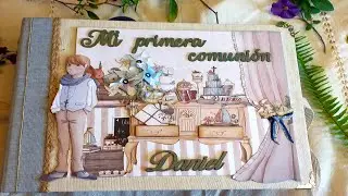 Álbum de Primera Comunión con libro de firmas
