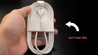 Safely unwrap Apple's new braided cables.