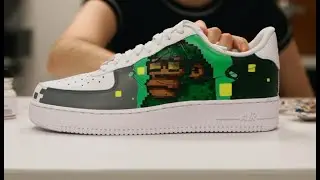 NFT: Painting Cyberkongz #86 on sneakers (Process)