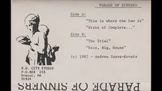 pARADE OF sINNERS, ''The Trial'', cassette 1987 MAssachusetts