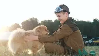 dog 008 titidog happy child boy pilot plays care pet dog dream