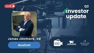 AcuCort Q2 - VD Jonas J&ouml;nmark presenterar kvartalsrapporten med Q&A