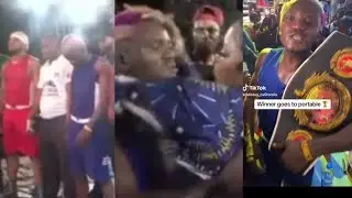 Moment Portable emerged winner of the Portable vs Charles Okocha live match.