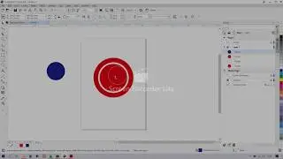 EASIEST WAY TO MAKE CAPTAIN AMERICA'S SHIELD COREL DRAW FOR BEGINNER