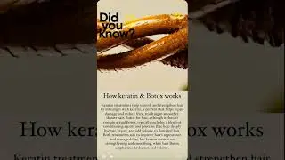 How keratin & Botox work #botox #keratin #hairscience #hairprotein #hairtreatment #hairknowledge