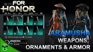 FOR HONOR 👹 Aramusha Weapons, Armor, Ornaments In-Depth Look