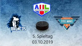 Wipptal Broncos vs Steel Wings Linz 03.10.2019