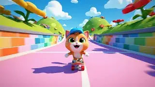 O Mini Gato do Subway Surfers andou de skate | Rimas e Can&ccedil;&otilde;es Infantis