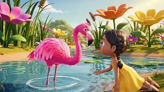 Cinco Pequeños Flamencos De Pie De Pie De Pie | Canciones Infantiles y Rimas para Niños