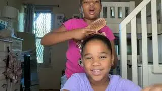 Doing my sister&rsquo;s hair ❤️
