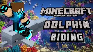 MCPE (1.4.0) Tutorial &bull; How To Ride Dolphins