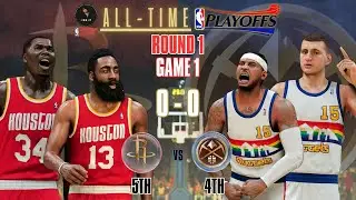 NBA 2K26 | All Time Rockets vs All Time Nuggets | Round 1 Game 1 | All Time Playoffs G10