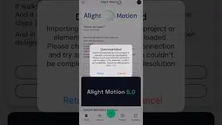 Guys how do I fix this error in alight motion ios 😔
