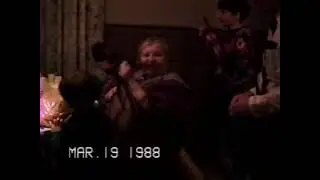 1988 making Easter eggs, Berwyn,  Grandma Kosek,  Family party at Grandma and grandpa king house 