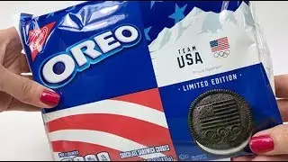 OREO Team USA Winter Olympics Cookies Unwrapping!!! LIMITED EDITION