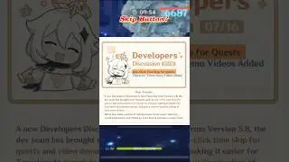 Finally a Skip Button in Genshin&hellip; But Not Really!