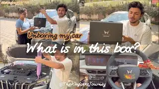 Unboxing my Mahindra XUV700 AX7L | What is the gift box? #mahindraxuv700 #thekinfolksjourney