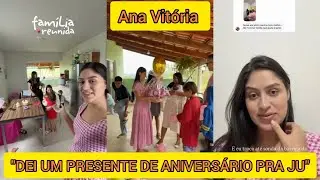 ANA VIT&Oacute;RIA DEU UM PRESENTE DE ANIVERS&Aacute;RIO PRA JU MIRANDA 