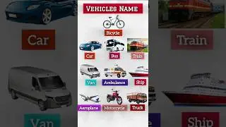 Vehicles Name #vehicles #educational #vehiclesforkids #vehiclesname