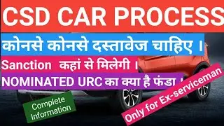 How to Buy a Car Through CSD. Complete Information about Documents Required.