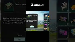 Popularity Annual Gala Crate pubg mobile