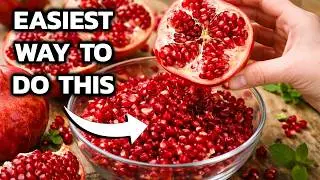 How to Peel a Pomegranate in 1 Minute - Fully Explained