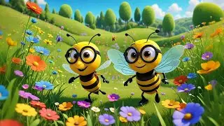 Three Buzzing Bees Read a Book | Counting Song for Kids | Nursery Rhymes and Baby Songs