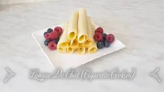 Langue De Chat (Cigarette Cookies) / Fransız biskvitləri