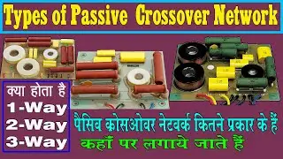 Types of Passive Crossover Network | 1Way 2Way 3Way Crossover Network | Where use Passive Crossover